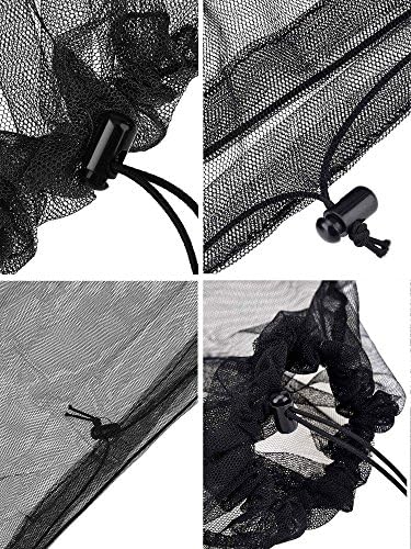 4 חבילות ראשי יתוש נטו פנים רשת ראש נטו ומגן על רשת לטיולים חיצוניים קמפינג מטפסים על הליכה של יתושים חרקים חרקים מונעים