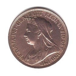 1898 בריטניה בריטניה הגדולה אנגליה חצי פרוטה מטבע קמ789