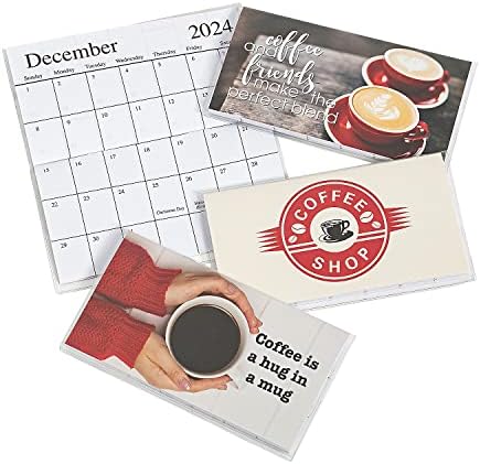 2023 - 2024 לוחות שנה לכיס קפה - 12 חתיכות