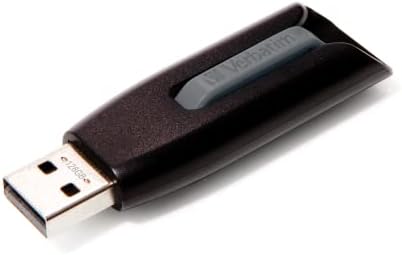 מילולית 128GB USB 3.0 Store 'N' Go V3 כונן פלאש - תואם CAP & PC / Mac תואם - אפור