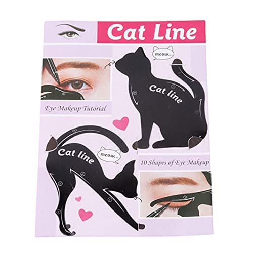 1 שחור חתול אייליינר כרטיס איפור אייליינר שבלונות עבור נשים בנות