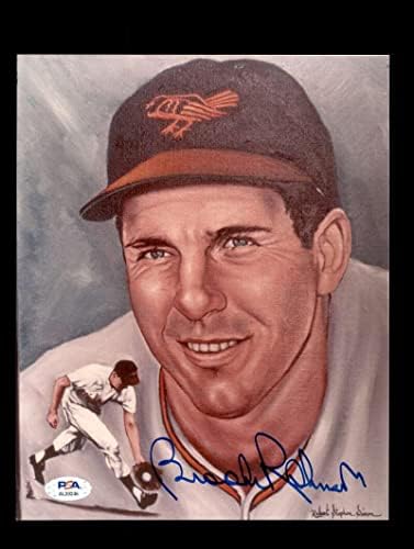 Brooks Robinson PSA DNA COA חתום 8x10 Autograpth Orioles - תמונות MLB עם חתימה