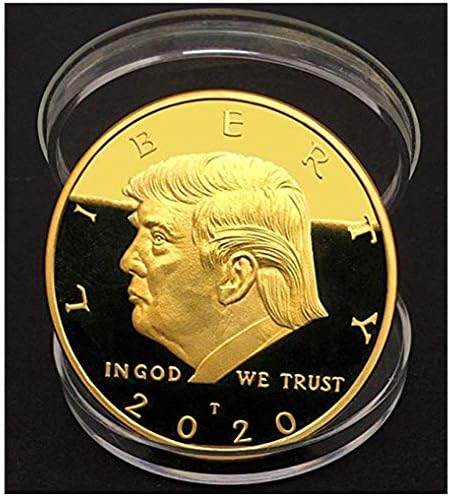 מטבע טראמפ; 2020 דונלד טראמפ גדול 24KT מצופה זהב ארצות הברית נשר מטבע אספנות זיכרון של עיצוב מקורי