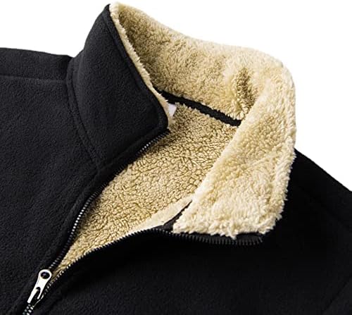 חליפות זיעה הגדרת גברים גברים מגמה מזדמנת פליס אפוד חם צבע אחיד מעיל רופף
