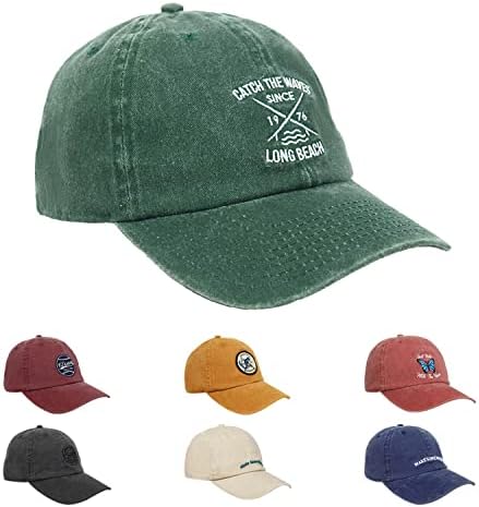 בציר בייסבול כובע לנשים גברים שטף כותנה לא מובנה כובע רקום קוקו מתכוונן נמוך פרופיל אבא כובעים