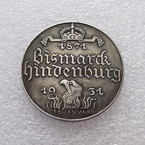 מטבעות אהובים על S מצופי כסף גרמניים עם כיסוי מגן של אמנות, קישוטים מלאכה.