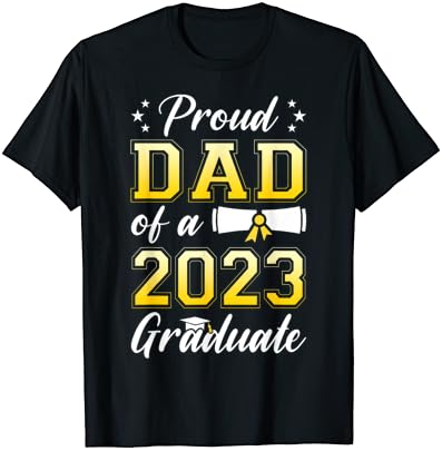 אבא גאה לגברים לשיעור של 2023 חולצת טריקו ללימודים בכירים