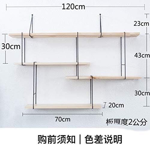 מדף קיר ZCX מדף סלון סלון יצירתי עץ מוצק קיר רכוב על קיר קיר מחיצת קיר מסגרת קישוט קיר מסגרת צפה